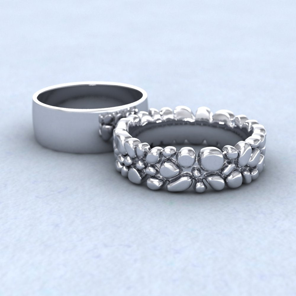 Z+ Size Wedding Rings For Him In Platinum