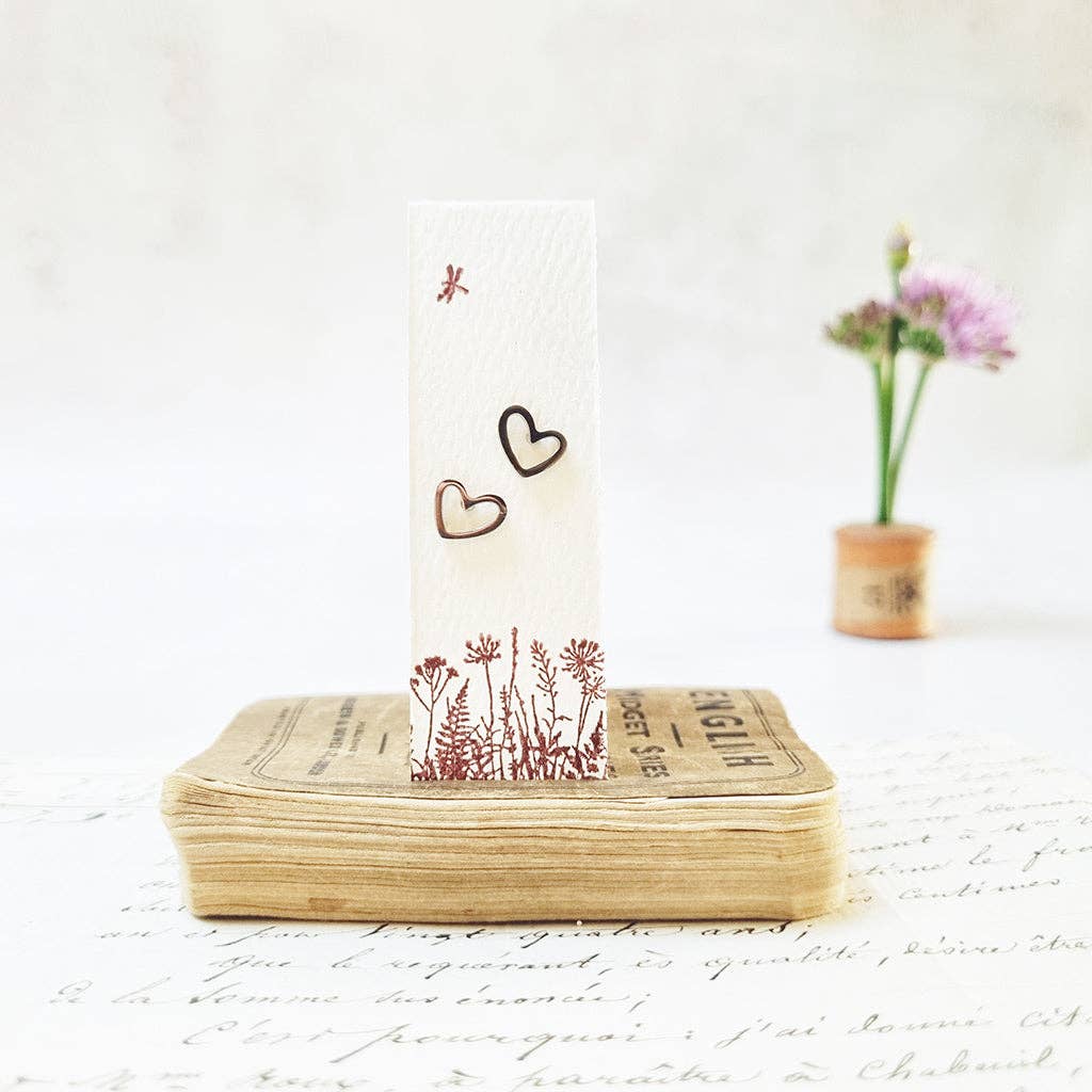 Classic Heart stud earrings in a Bottle