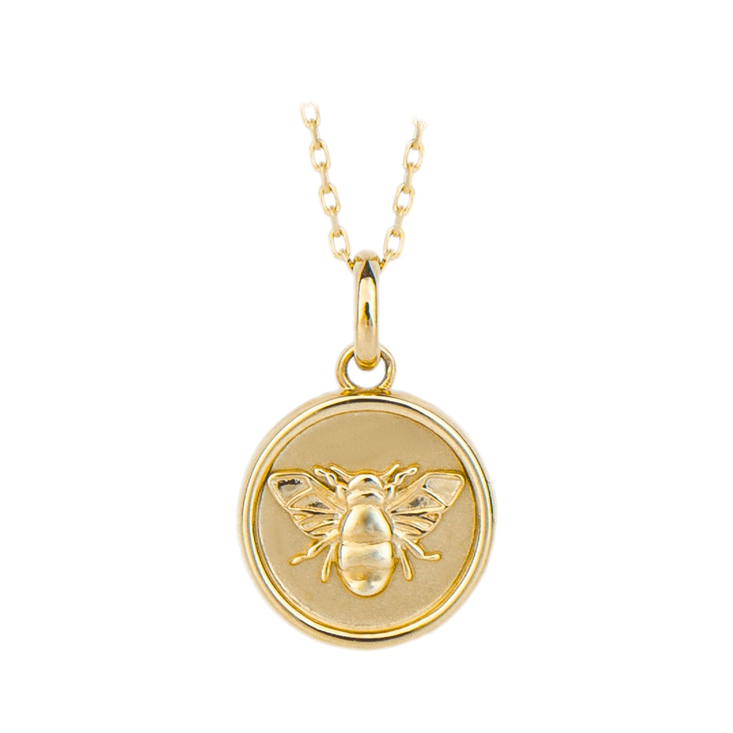 9ct Yellow Gold Bee Pendant