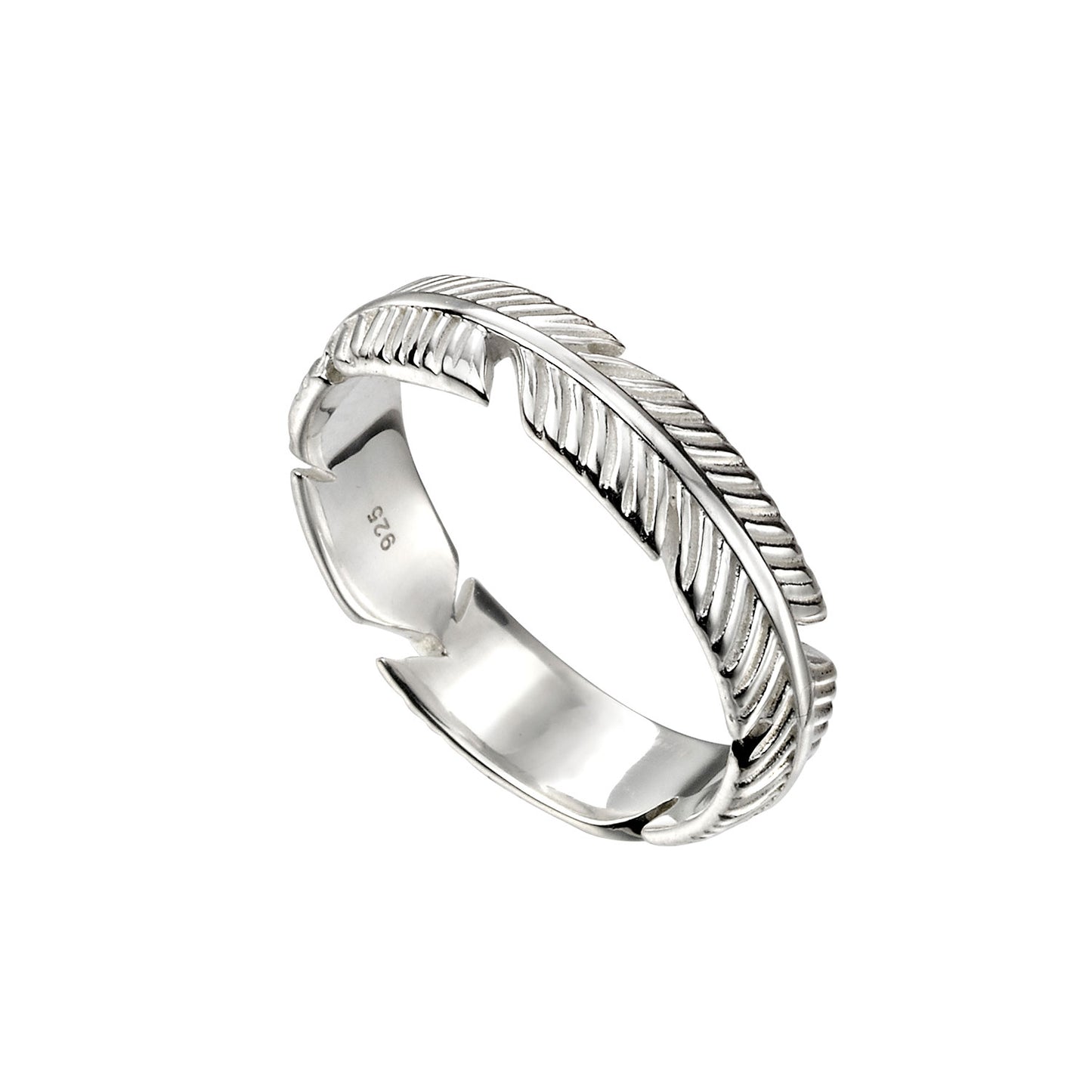 Sterling Silver Feather Ring
