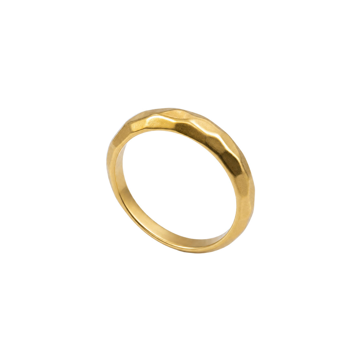 Sterling Silver Gold Plated Patterned Ring