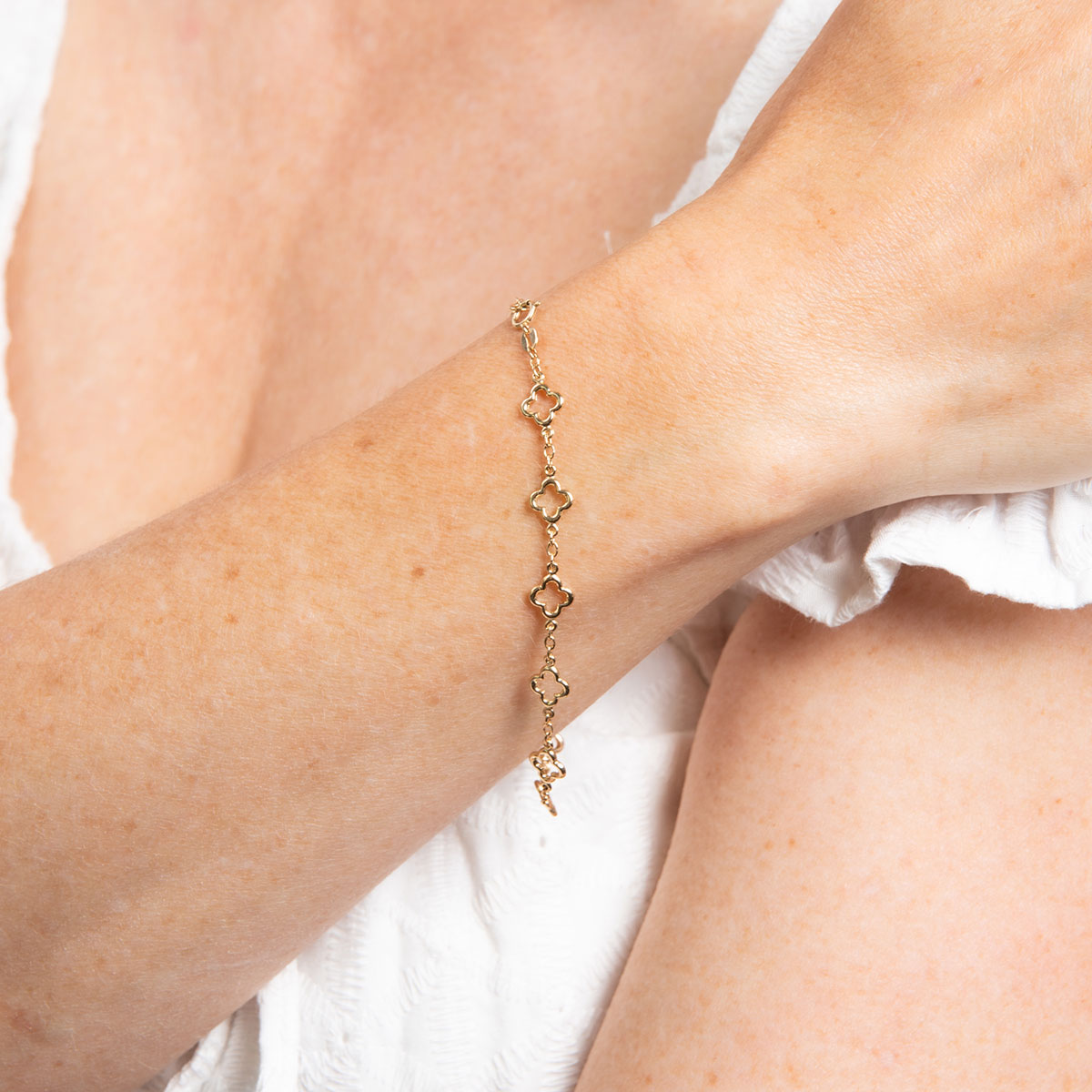 9ct Yellow Gold Open Link Bracelet