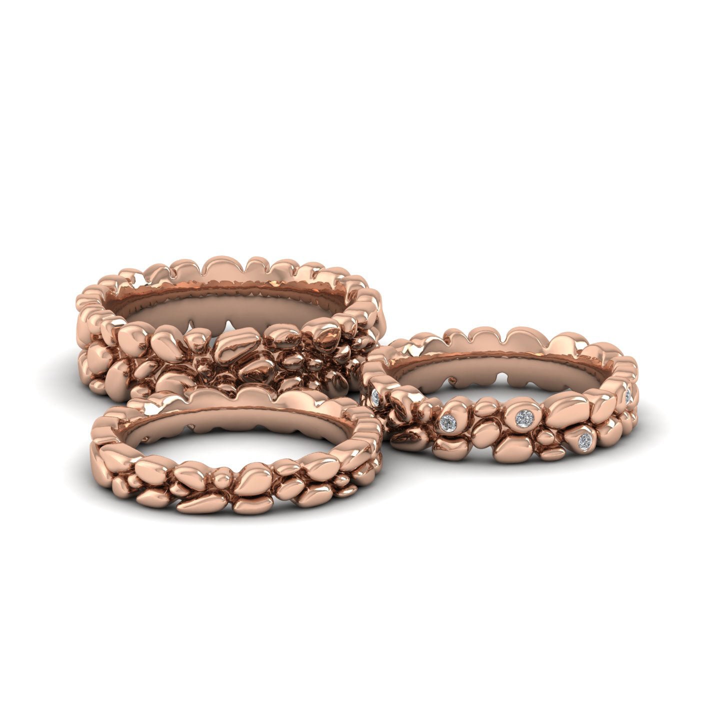 Pebbles 18ct Rose Gold 5mm Wedding Ring