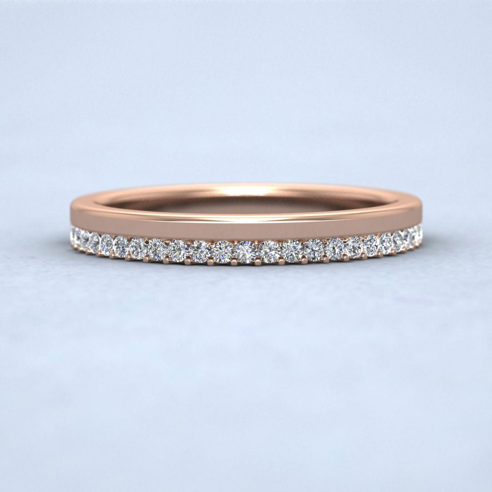 Asymmetric Half Claw Set Diamond Ring (0.23ct) In 9ct Rose Gold
