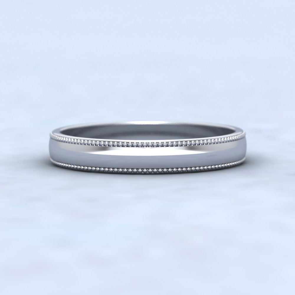 Millgrained Edge 500 Palladium 3mm Wedding Ring