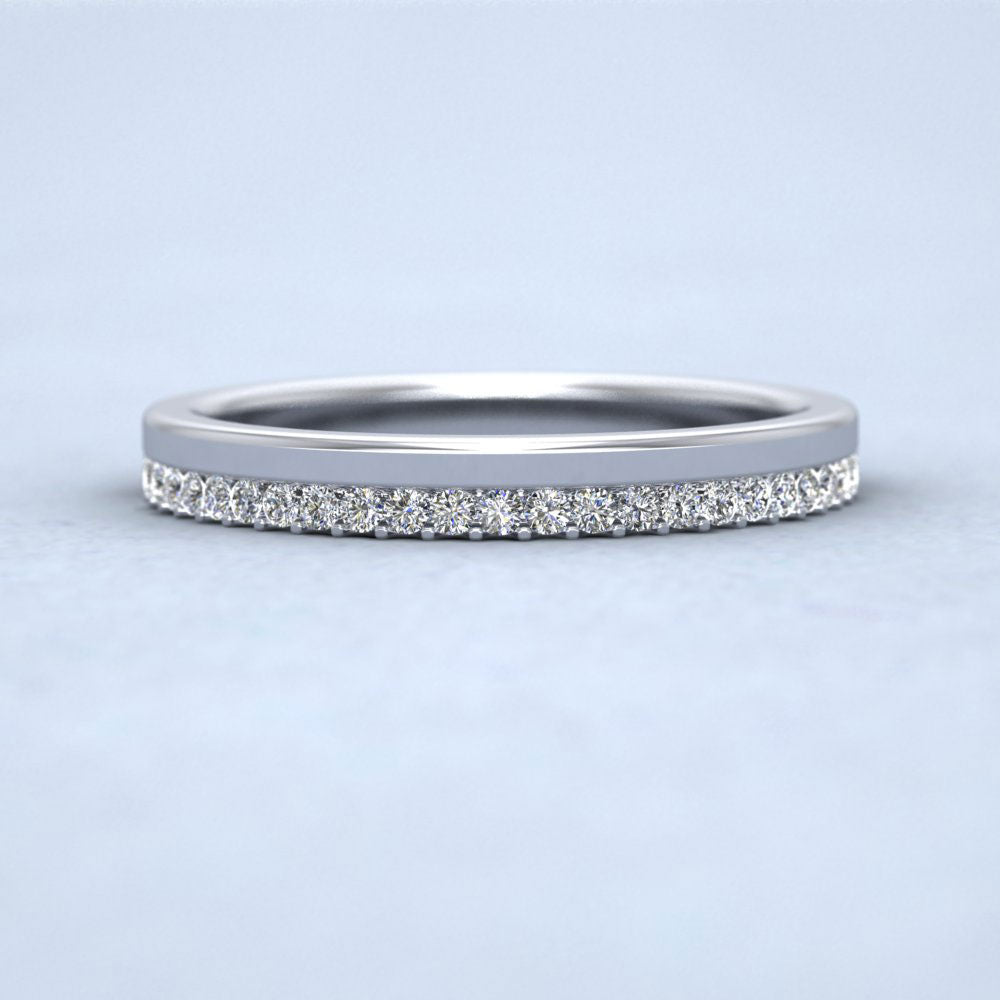 Asymmetric Full Claw Set Diamond Ring (0.46ct) In 18ct White Gold