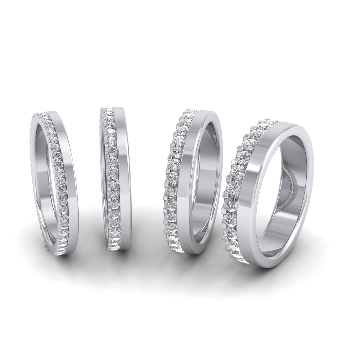 Asymmetric Full Claw Set Diamond Ring (0.46ct) In 950 Platinum