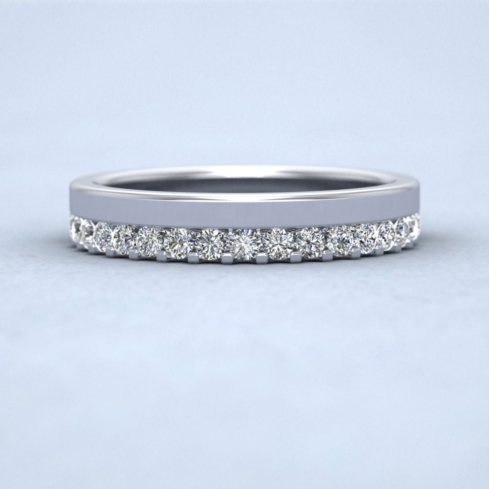 Asymmetric Half Claw Set Diamond Ring (0.34ct) In 950 Platinum