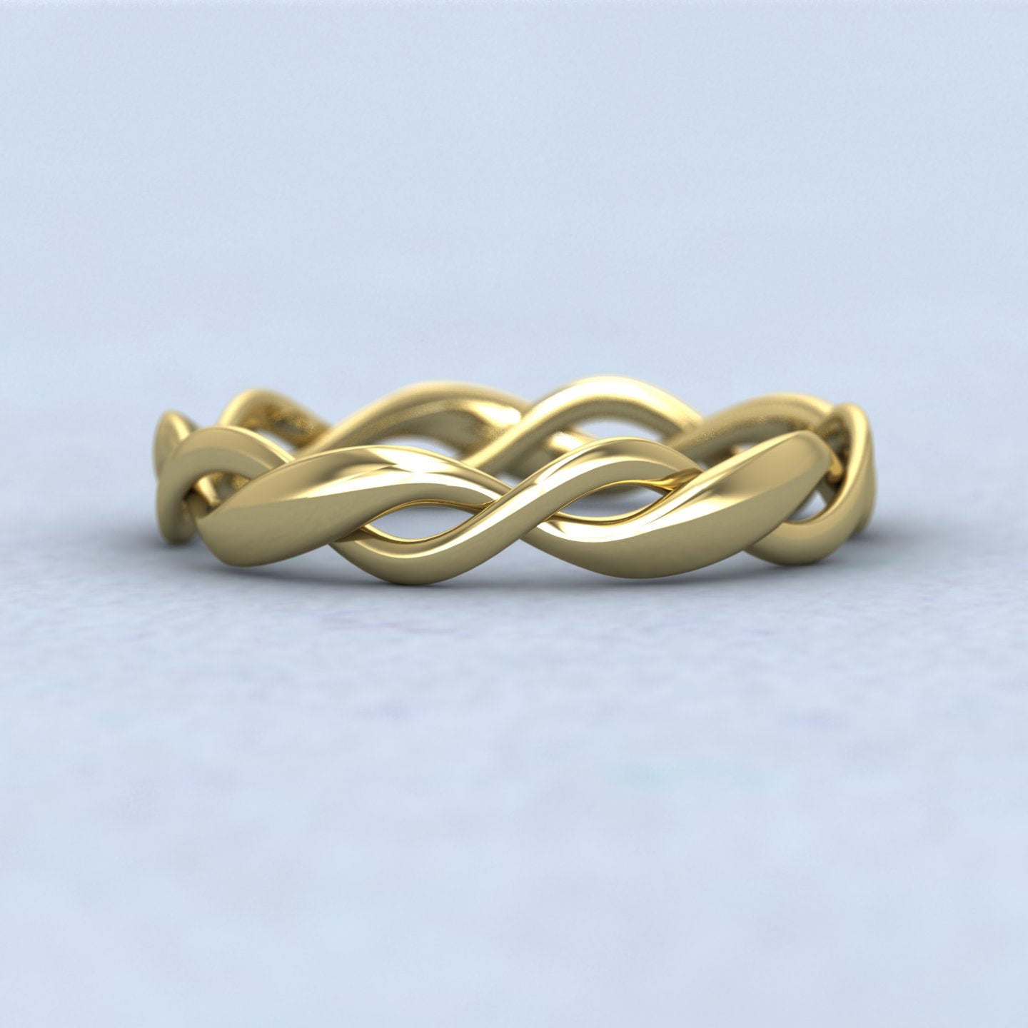 Double Weave 18ct Yellow Gold 3.5mm Wedding Ring