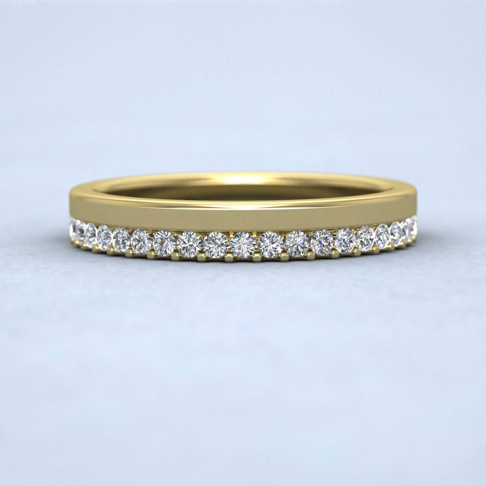Asymmetric Full Claw Set Diamond Ring (0.5ct) In 9ct Yellow Gold