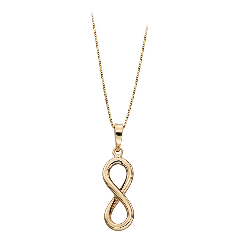 9ct Yellow Gold Figure OF Eight Pendant