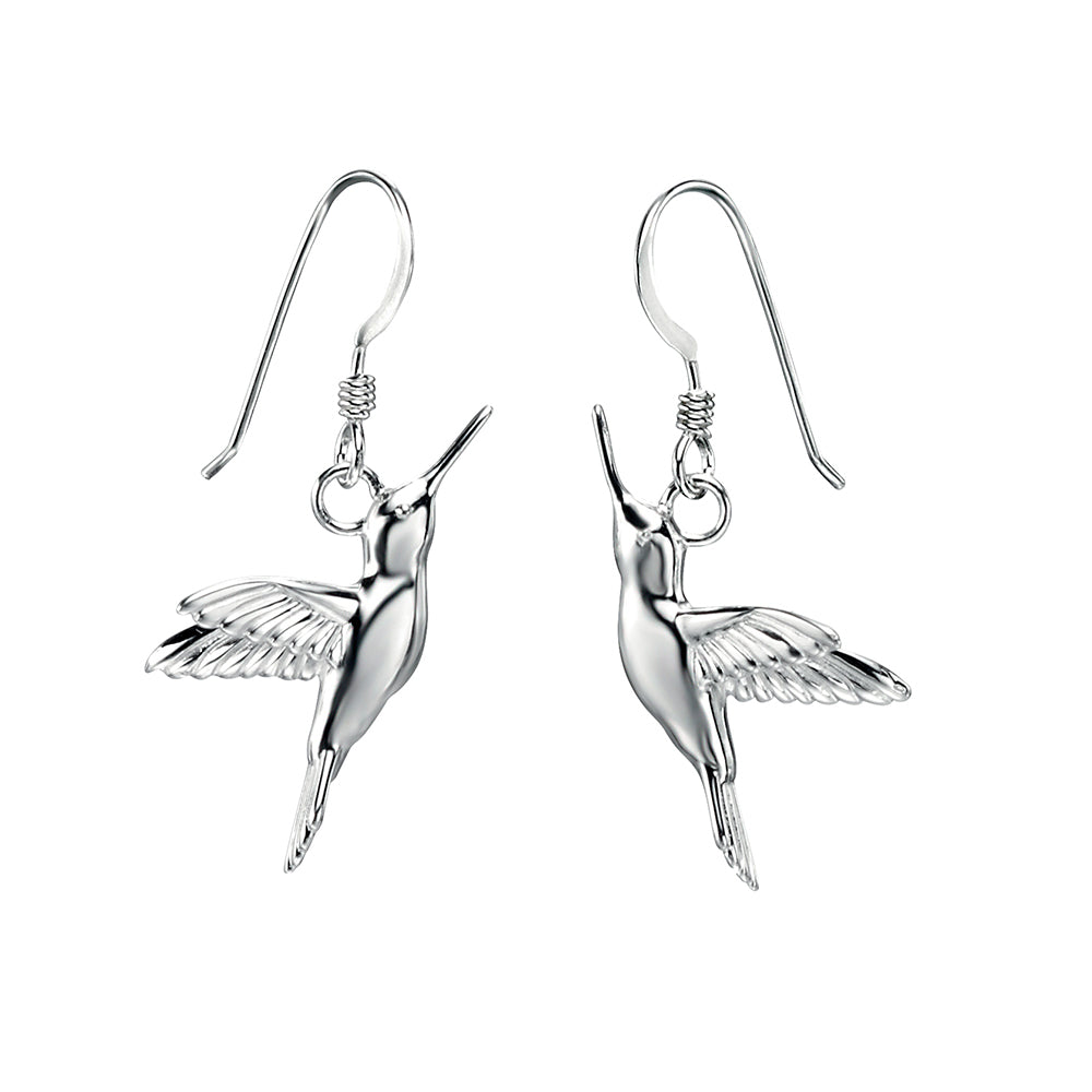 Sterling Silver Hummingbird Earrings