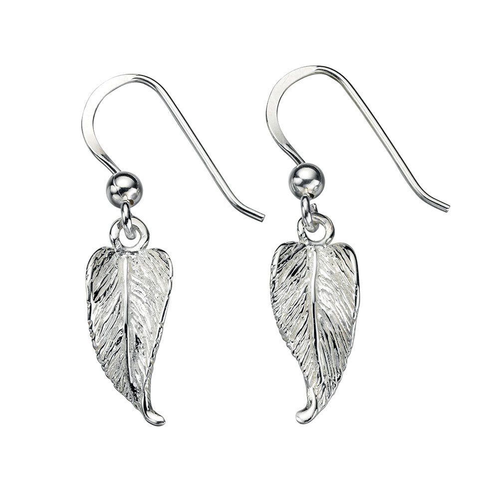 Leaf Earrings In Sterling Silver