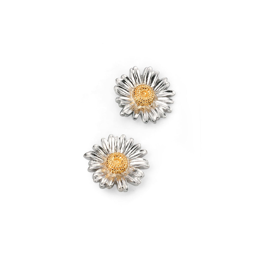 Sterling Silver Daisy Earrings