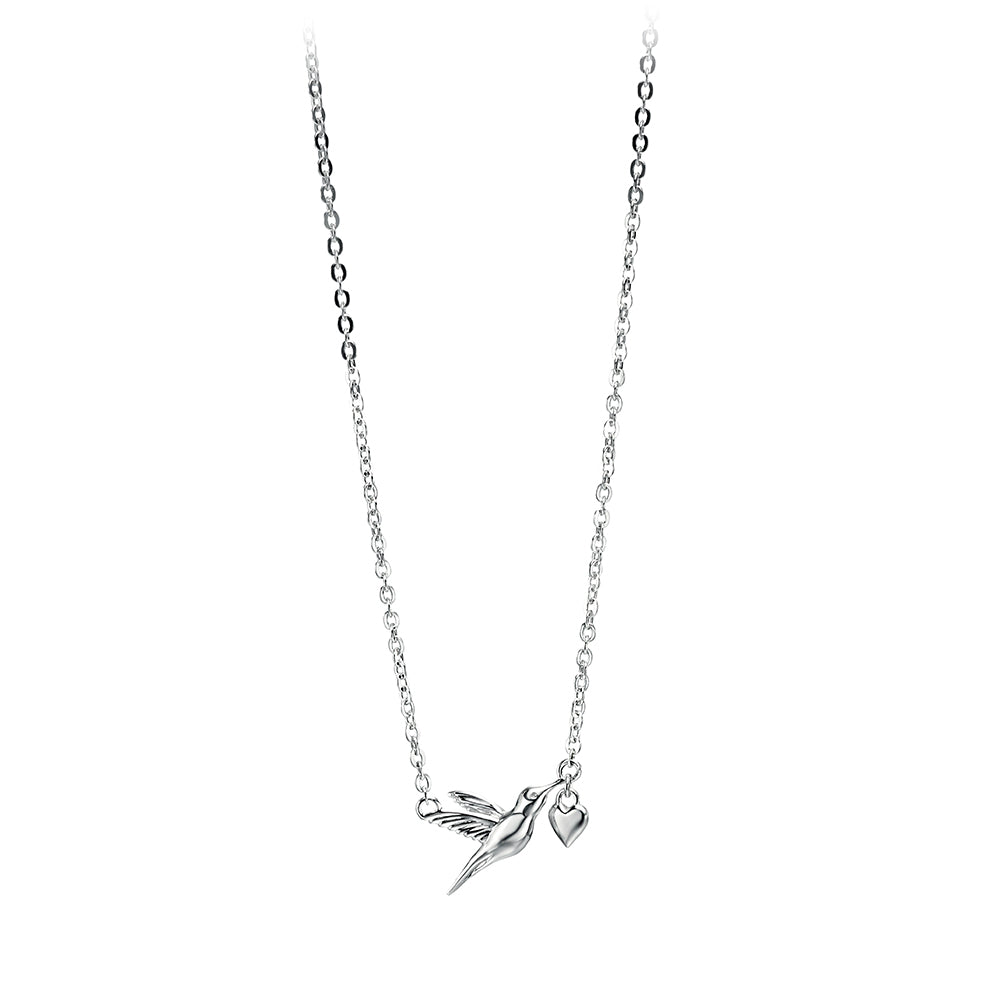 Sterling Silver Hummingbird Necklace