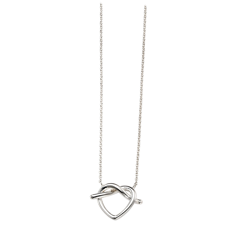 Knotted heart pendant deals necklace