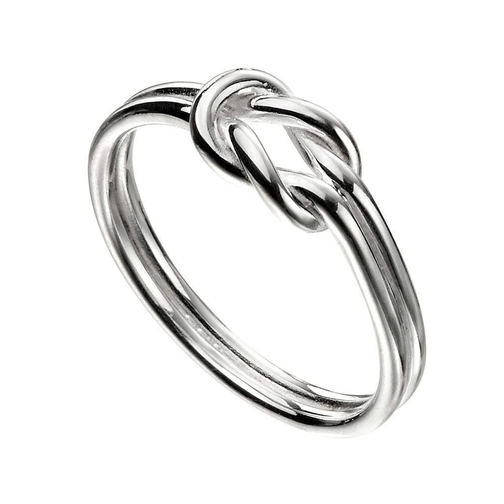 Sterling silver love hot sale knot ring