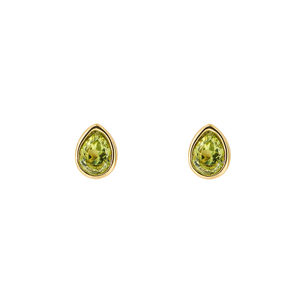 Peridot teardrop online earrings