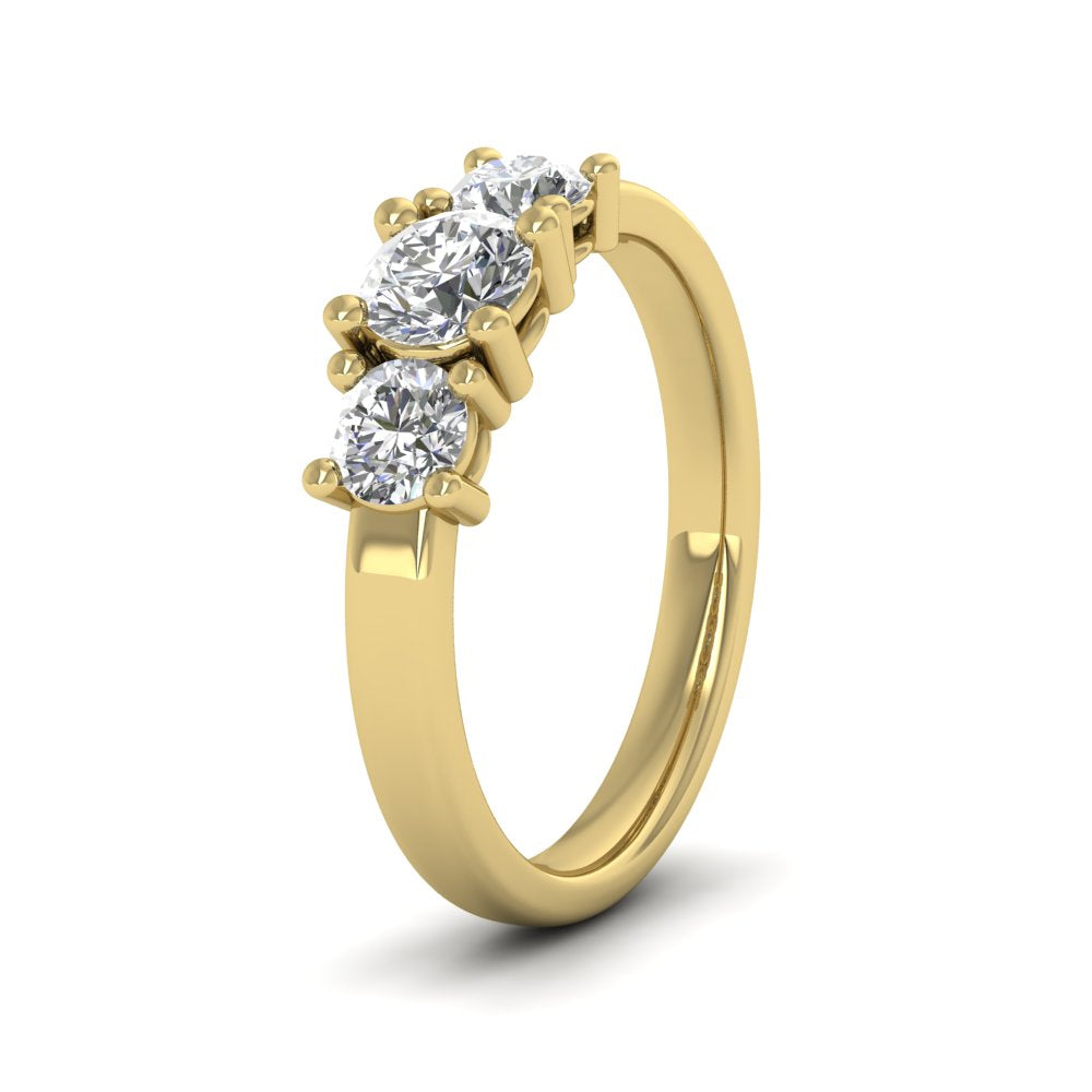 Yellow gold hot sale trilogy ring