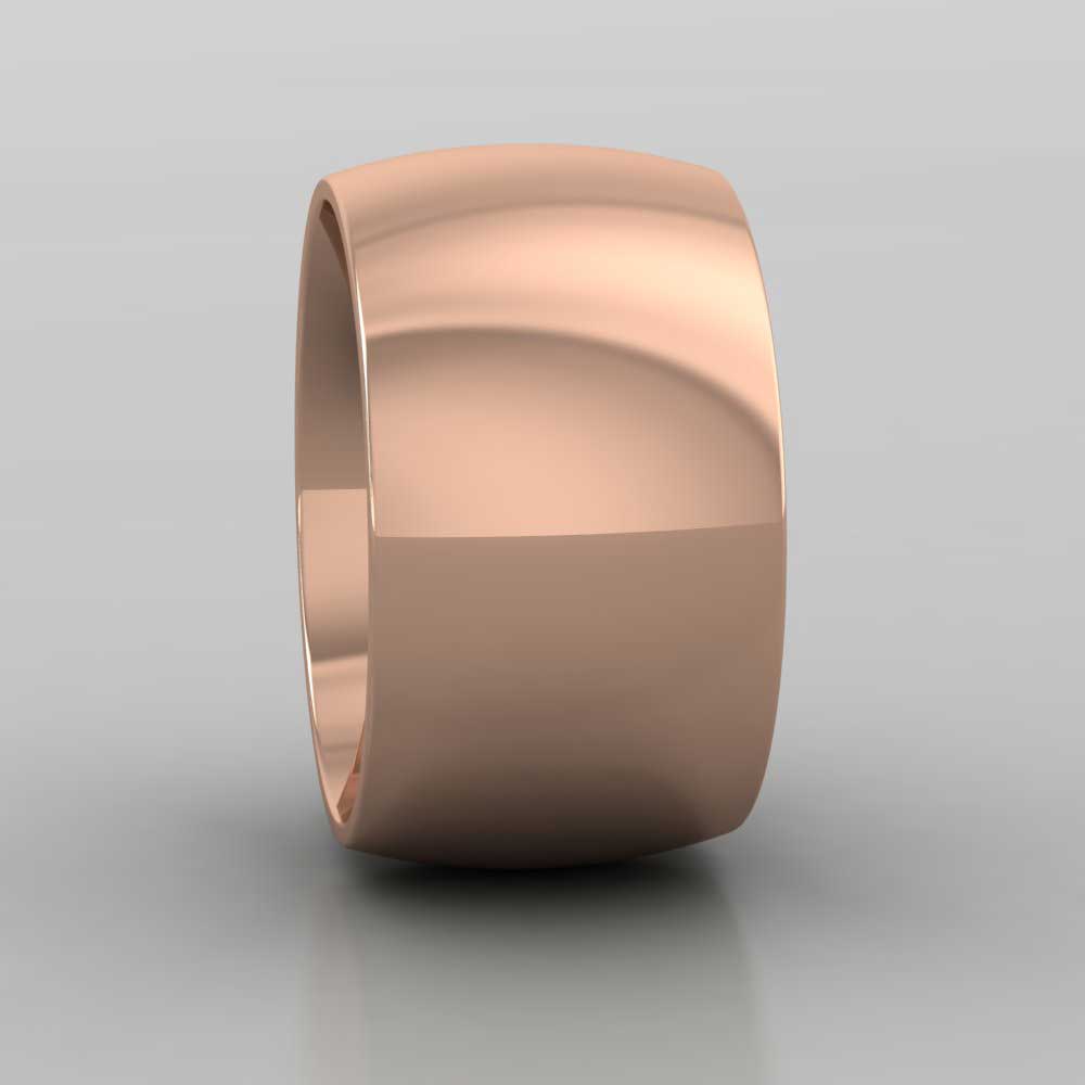 9ct Rose Gold 12mm Court Shape (Comfort Fit) Super Heavy Weight Wedding Ring Right View