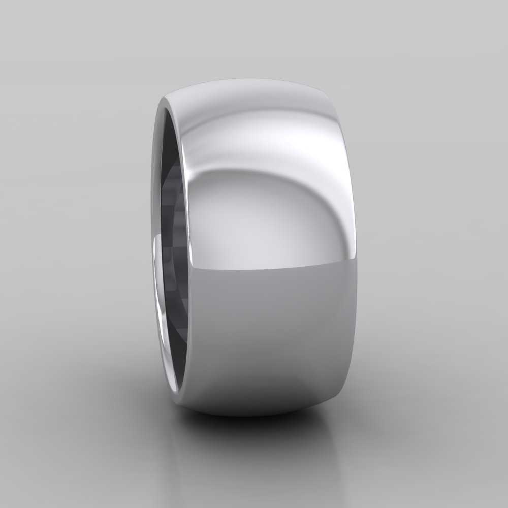 950 Palladium 10mm D shape Super Heavy Weight Wedding Ring Right View