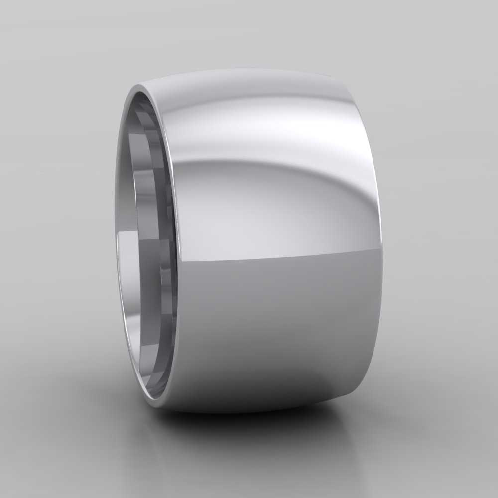 500 Palladium 12mm Court Shape (Comfort Fit) Extra Heavy Weight Wedding Ring Right View