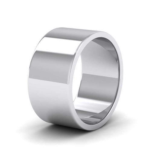 950 Palladium 10mm Flat Shape Extra Heavy Weight Wedding Ring