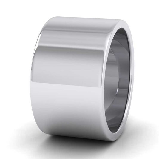 950 Palladium 12mm Flat Shape Super Heavy Weight Wedding Ring