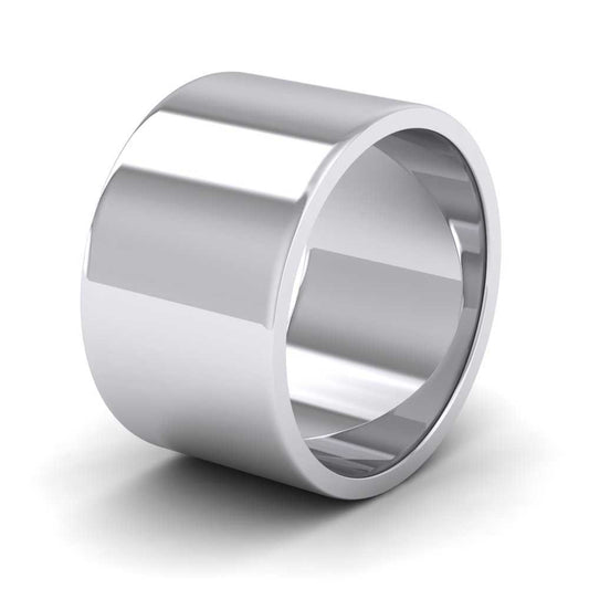 950 Palladium 12mm Flat Shape Extra Heavy Weight Wedding Ring
