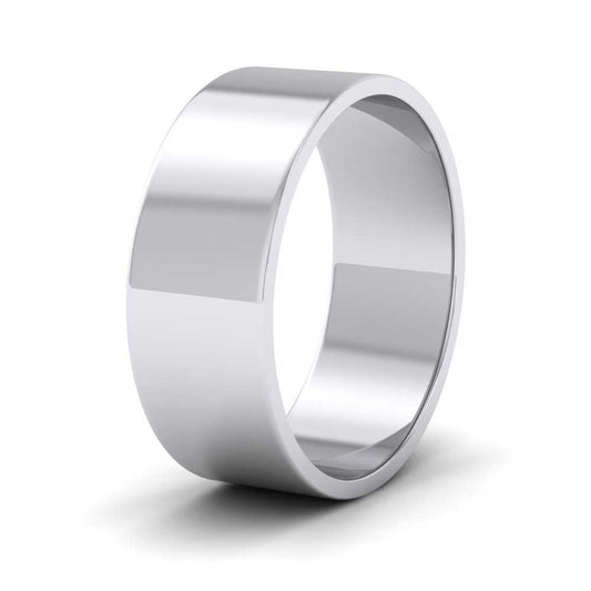 950 Palladium 7mm Flat Shape Classic Weight Wedding Ring