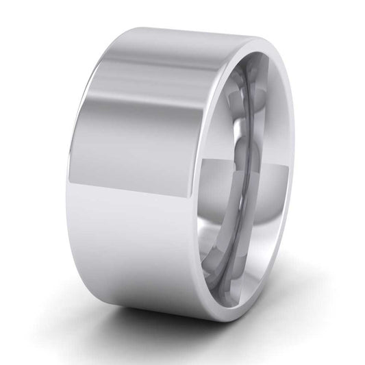 950 Palladium 10mm Flat Shape (Comfort Fit) Super Heavy Weight Wedding Ring