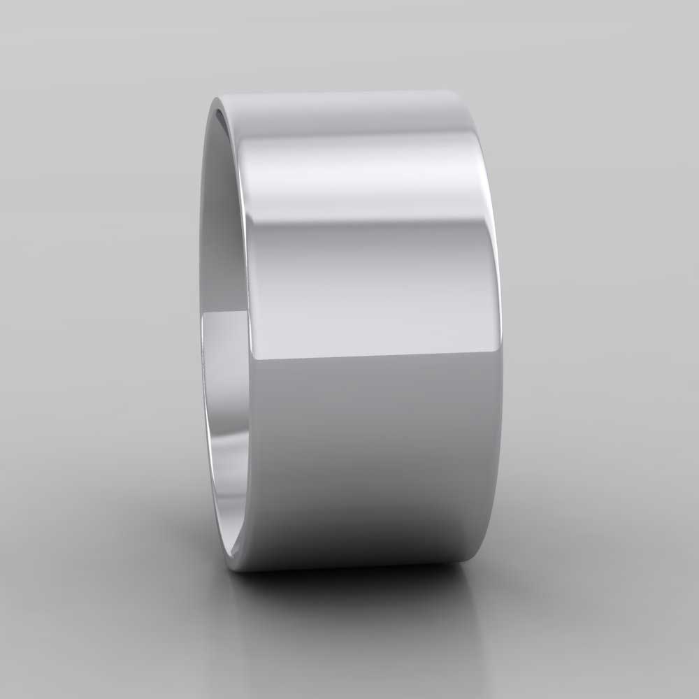 950 Platinum 10mm Flat Shape (Comfort Fit) Classic Weight Wedding Ring Right View