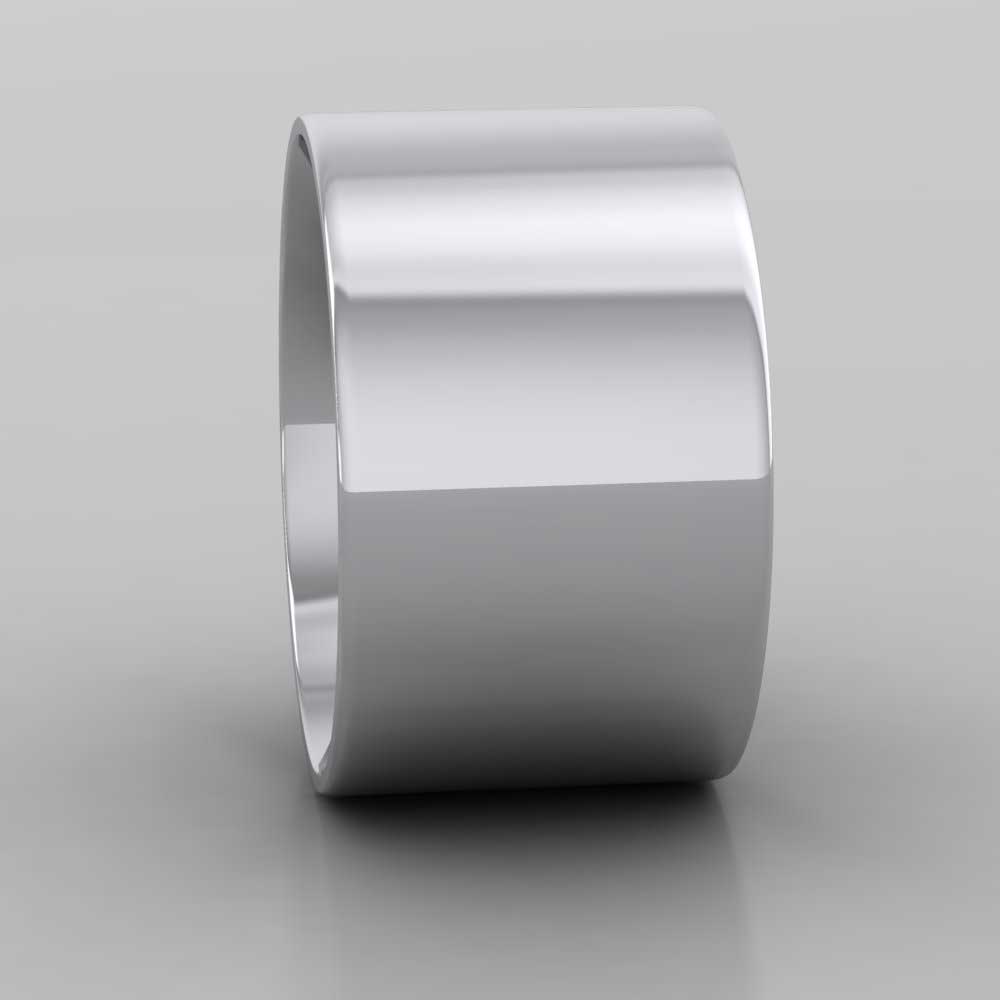 950 Platinum 12mm Flat Shape (Comfort Fit) Classic Weight Wedding Ring Right View
