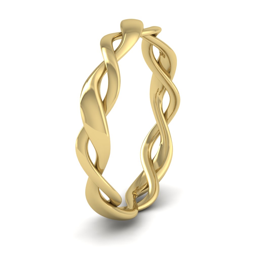 <p>18ct Yellow Gold Double Weave Wedding Ring.  35mm Wide And Court Shaped For Comfortable Fitting</p>