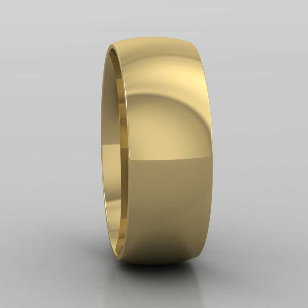 22ct Yellow Gold 7mm Court Shape (Comfort Fit) Classic Weight Wedding Ring Right View