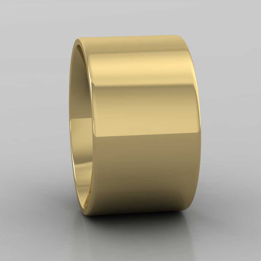 22ct Yellow Gold 12mm Flat Shape (Comfort Fit) Extra Heavy Weight Wedding Ring Right View