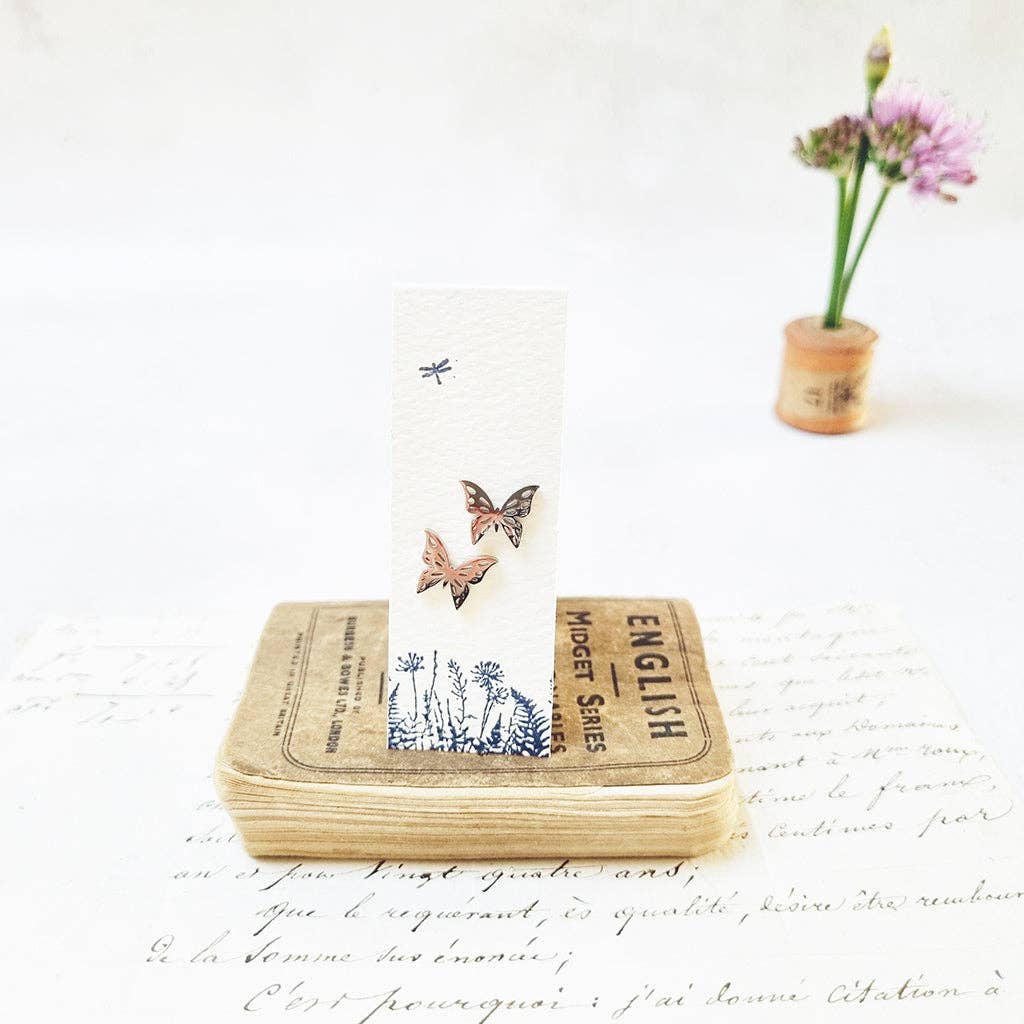 Classic Butterfly stud earrings in a Bottle