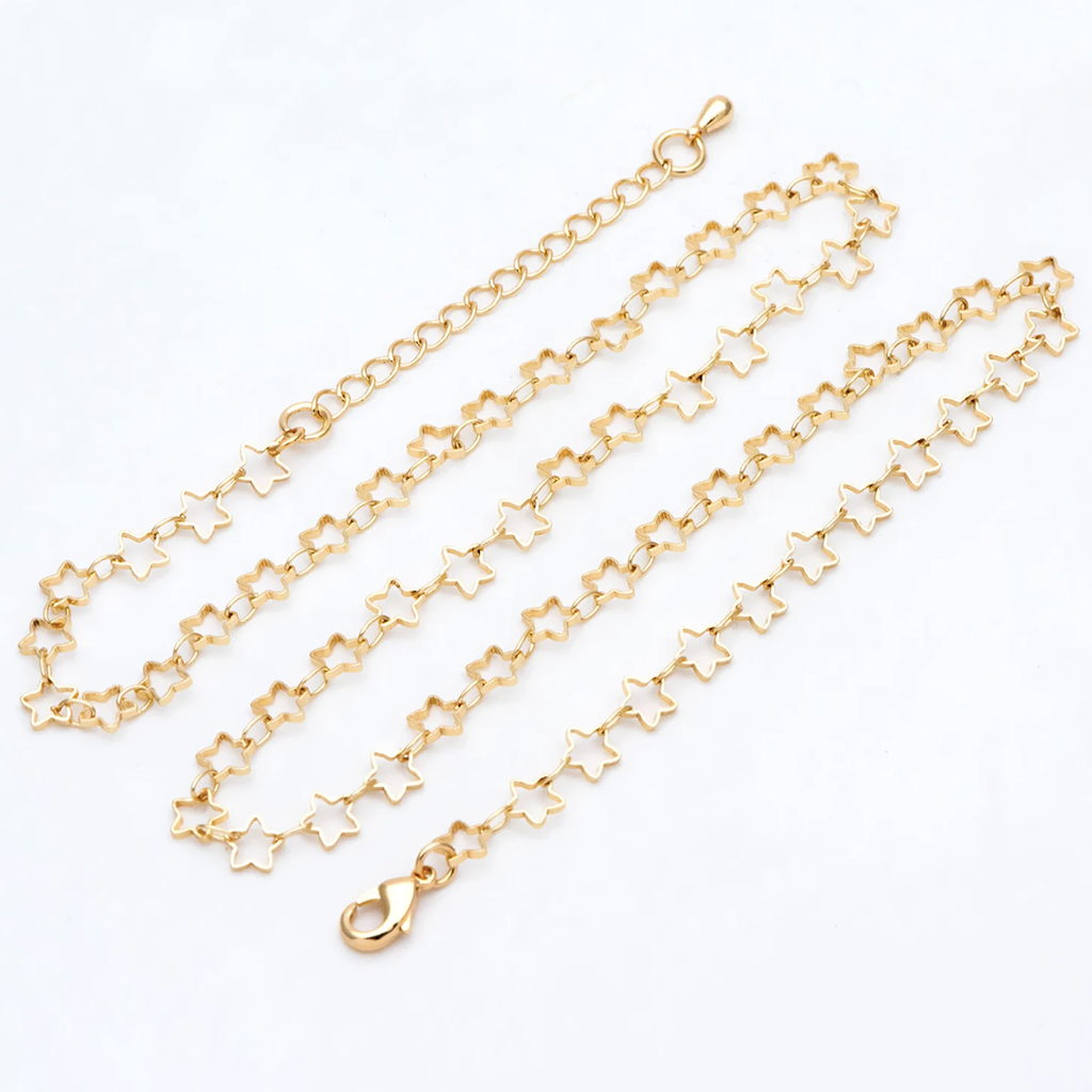 Gold Plated  Stars Necklace