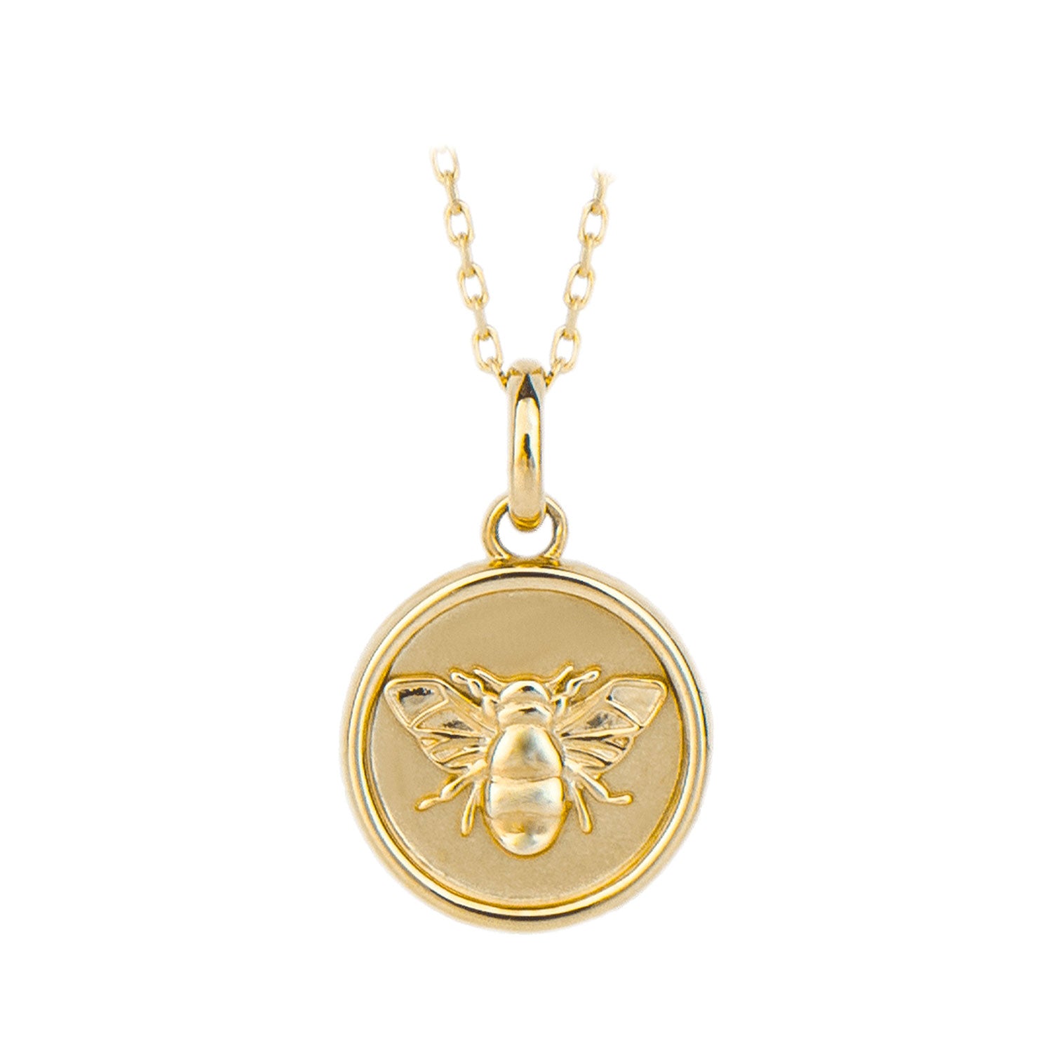 9ct Yellow Gold Bee Pendant