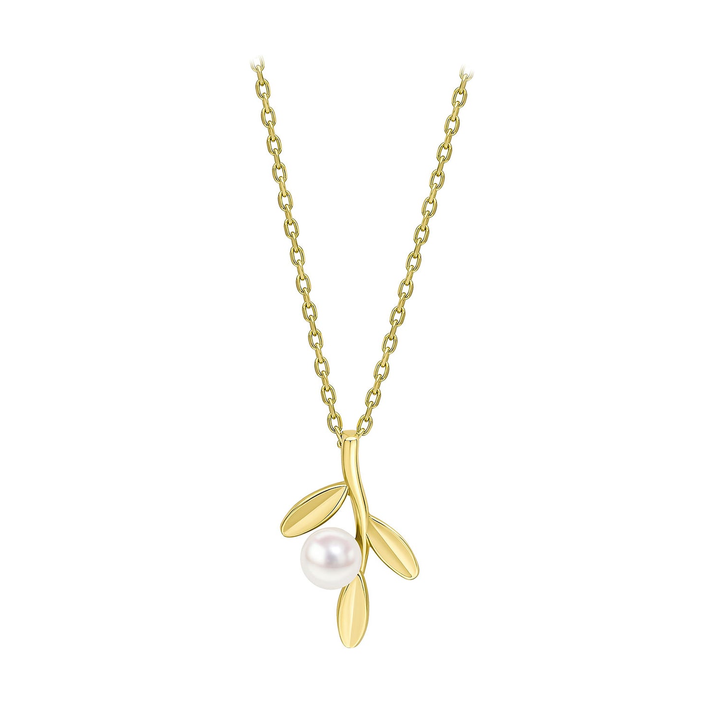 9ct Yellow Gold Pearl Set Pendant