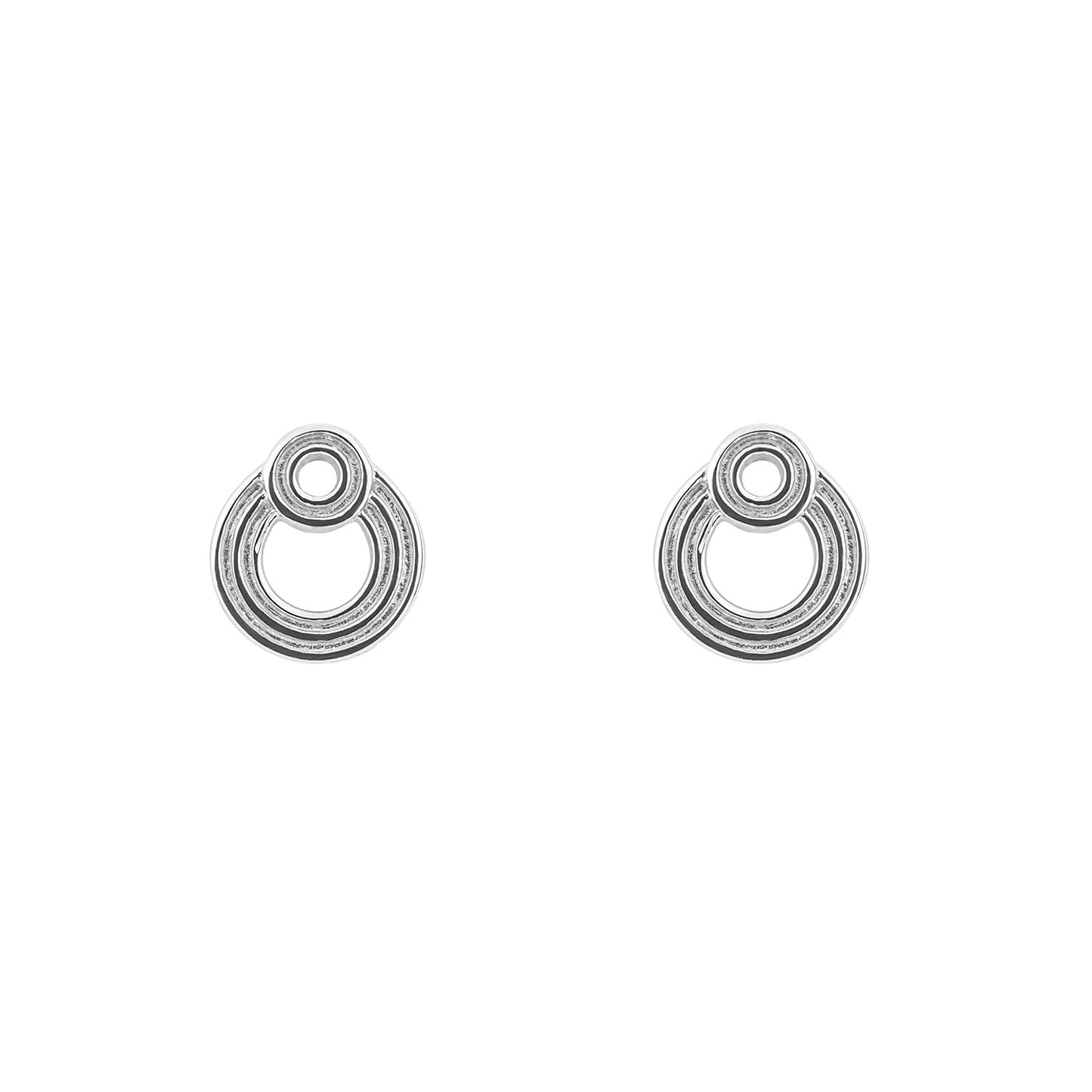 Sterling Silver Circle Earrings