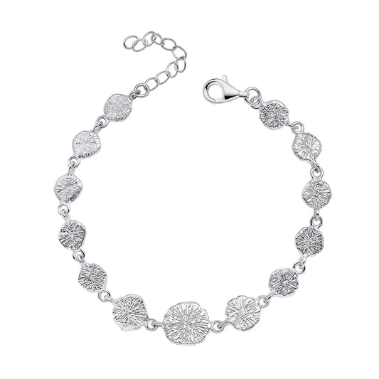 Sterling Silver Textured Bracelet