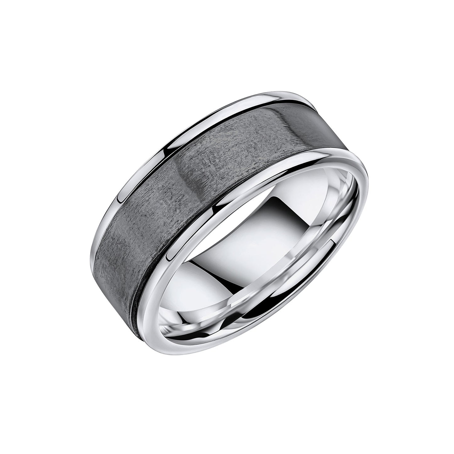 Sterling Silver Blackened Spinner Ring