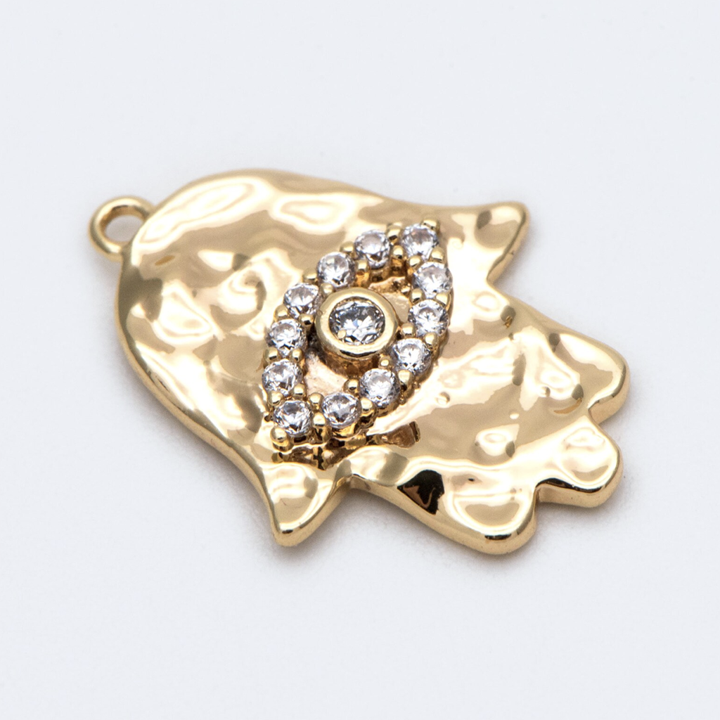 Gold Plated Hamsa Necklace