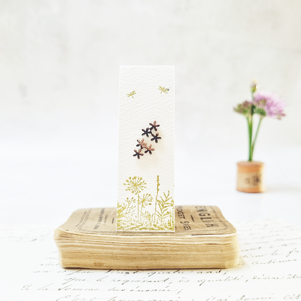Classic forget me not stud earrings in a Bottle