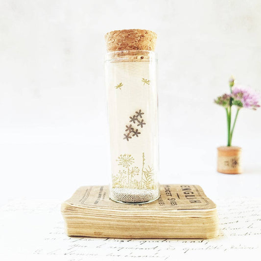 Classic forget me not stud earrings in a Bottle