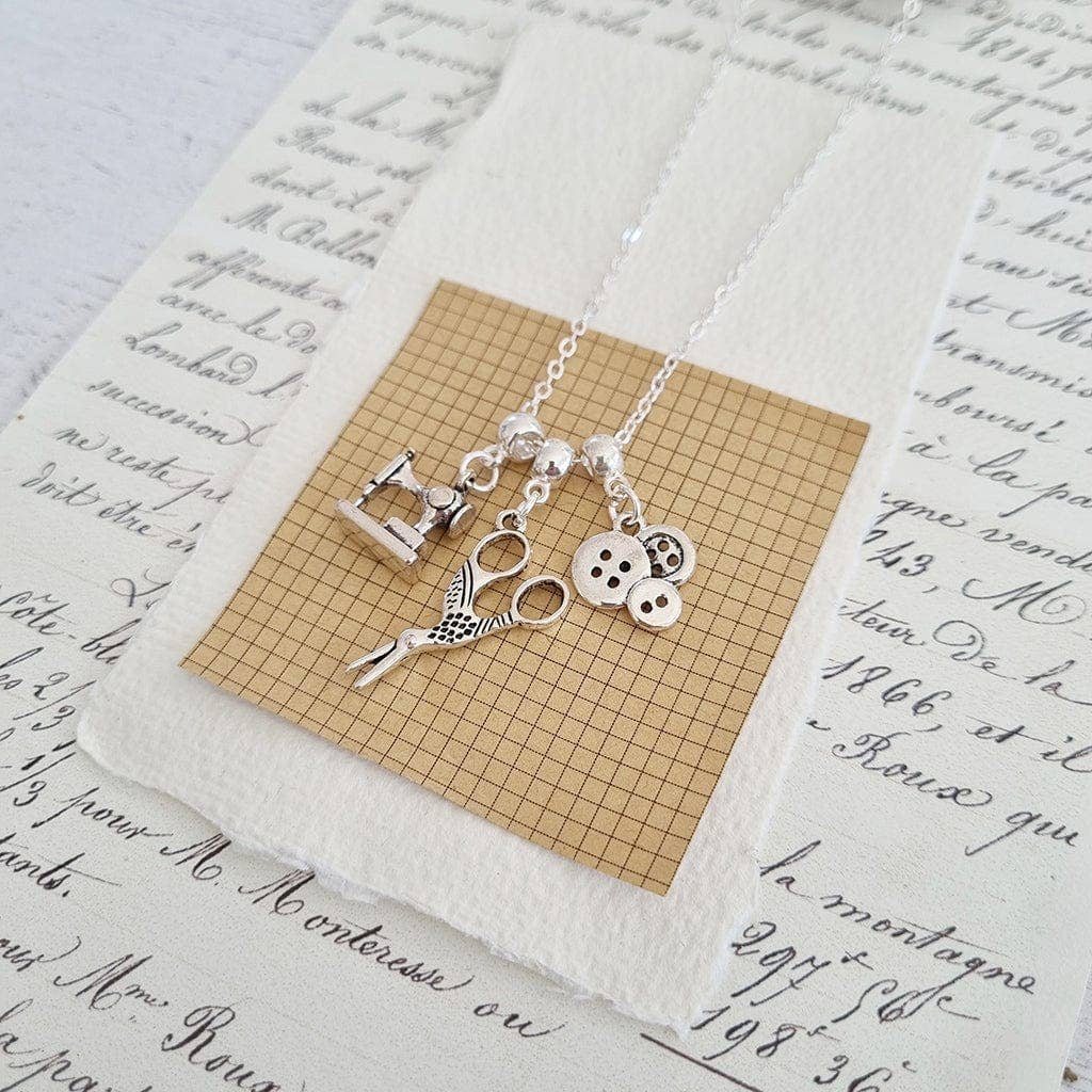 Make Do And Mend Sewing Necklace