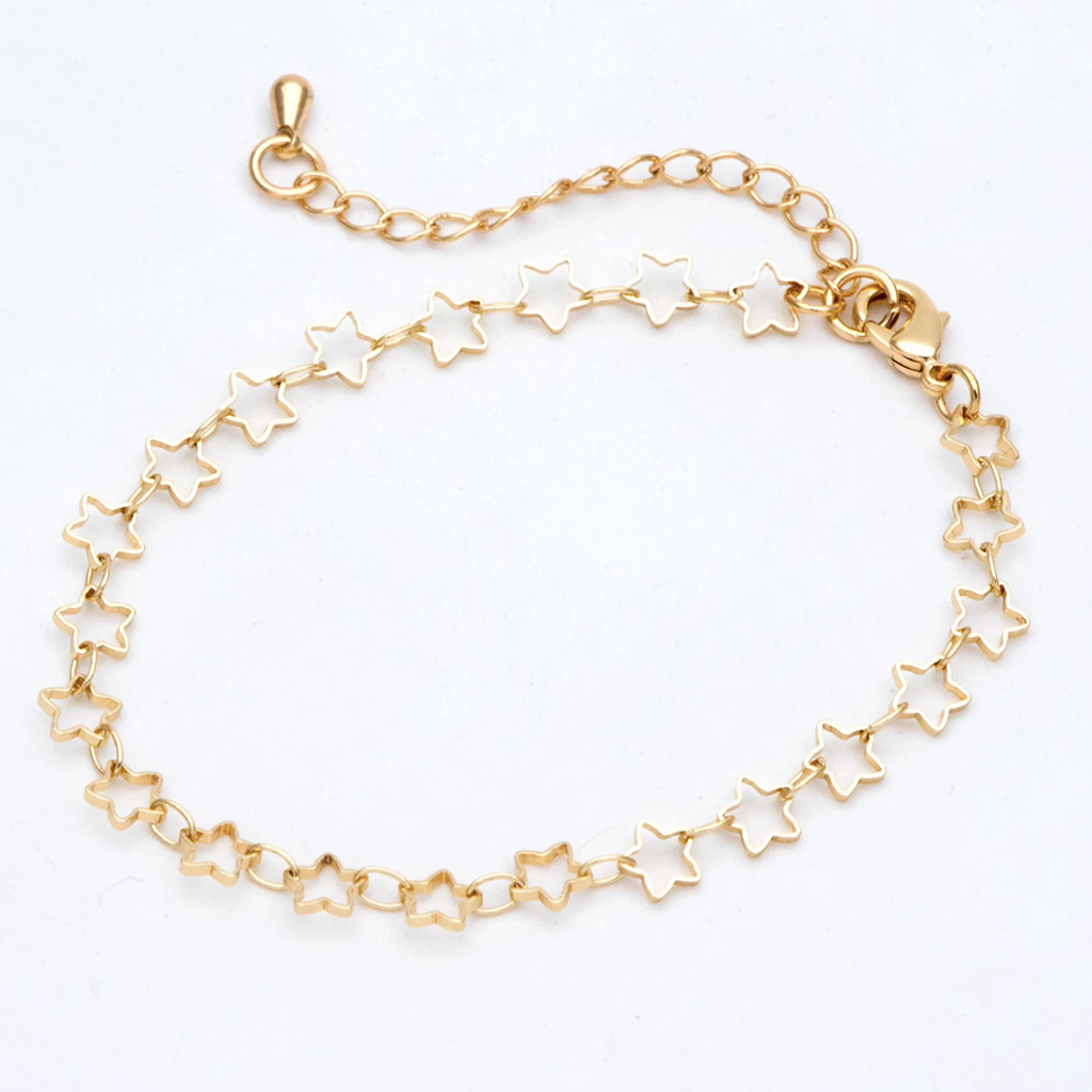 Gold Plated Stars Bracelet