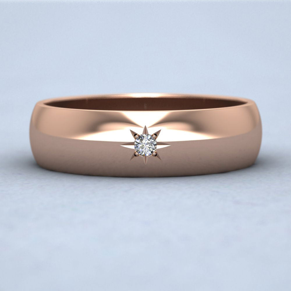 Single band hot sale engagement ring