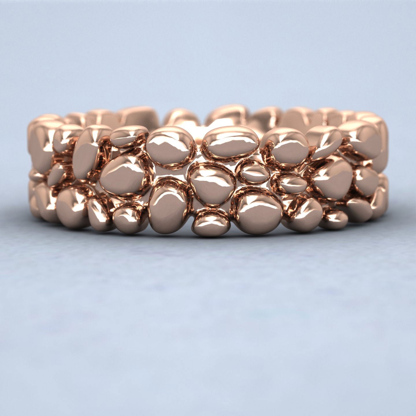 Pebbles 18ct Rose Gold 7mm Wedding Ring